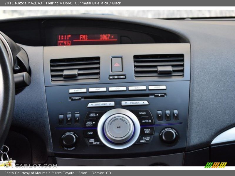 Gunmetal Blue Mica / Black 2011 Mazda MAZDA3 i Touring 4 Door