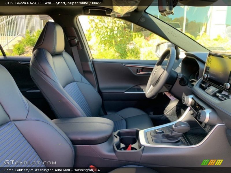 Super White / Black 2019 Toyota RAV4 XSE AWD Hybrid
