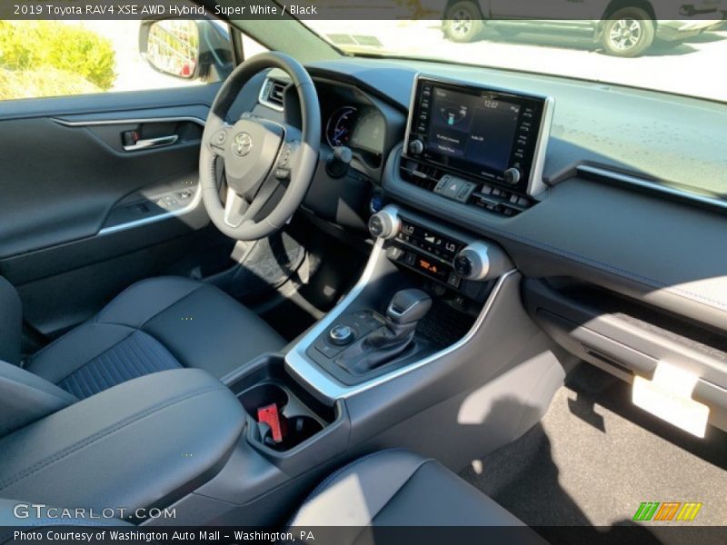 Super White / Black 2019 Toyota RAV4 XSE AWD Hybrid