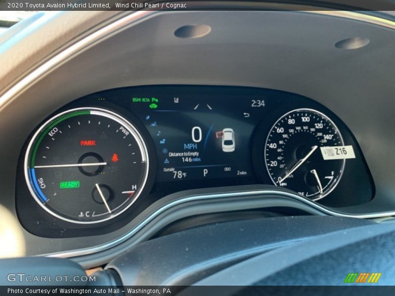  2020 Avalon Hybrid Limited Hybrid Limited Gauges