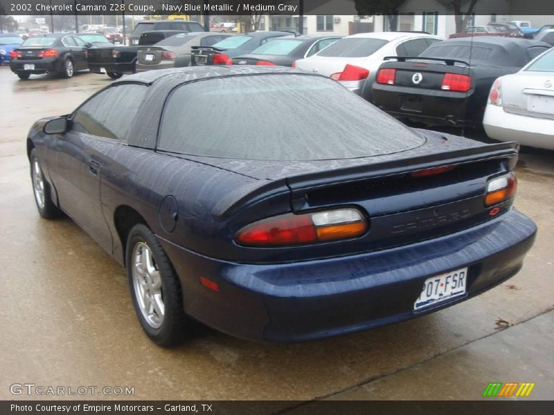 Navy Blue Metallic / Medium Gray 2002 Chevrolet Camaro Z28 Coupe