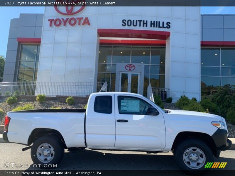 Super White / Cement 2020 Toyota Tacoma SR Access Cab 4x4