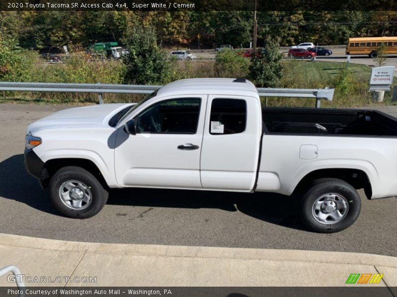 Super White / Cement 2020 Toyota Tacoma SR Access Cab 4x4