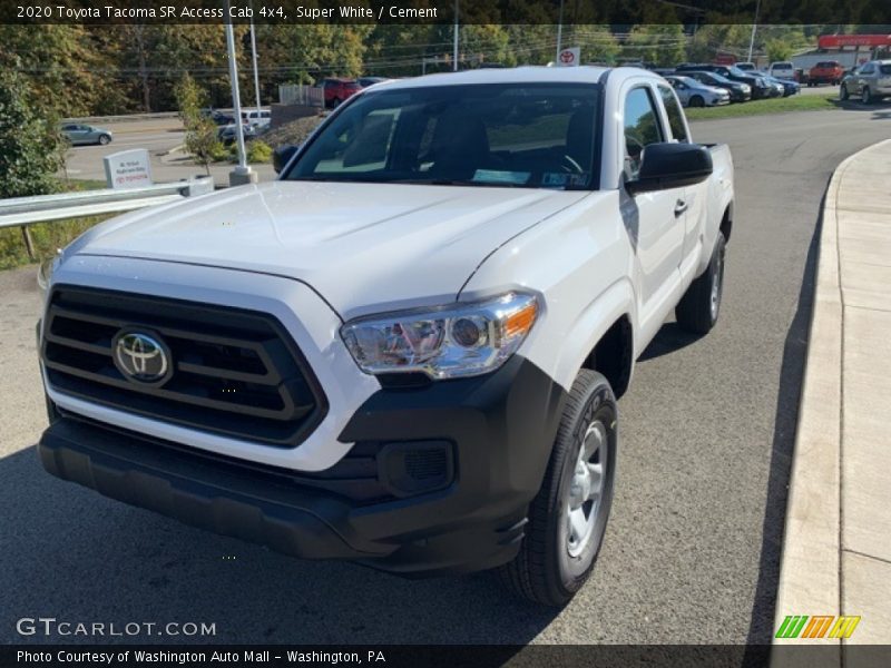 Super White / Cement 2020 Toyota Tacoma SR Access Cab 4x4