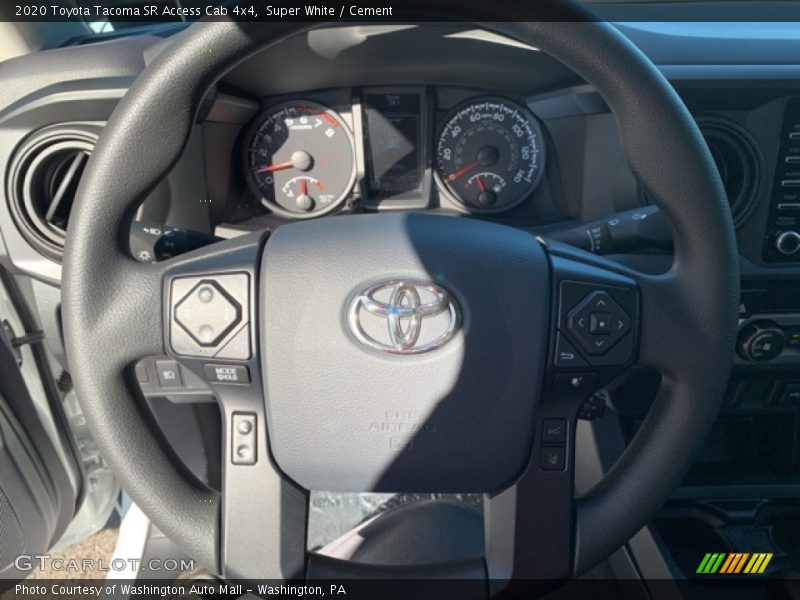 Super White / Cement 2020 Toyota Tacoma SR Access Cab 4x4