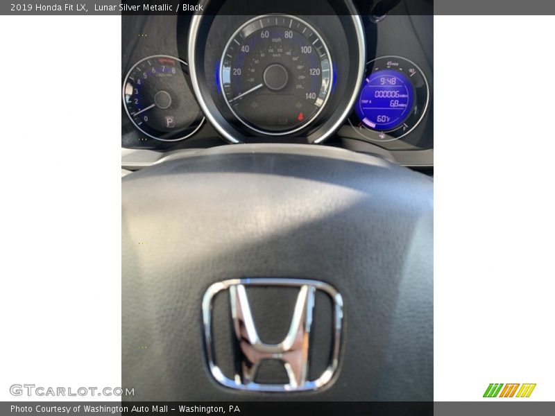 Lunar Silver Metallic / Black 2019 Honda Fit LX