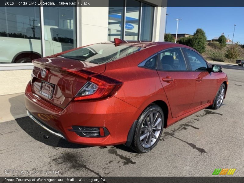 Rallye Red / Black 2019 Honda Civic EX Sedan