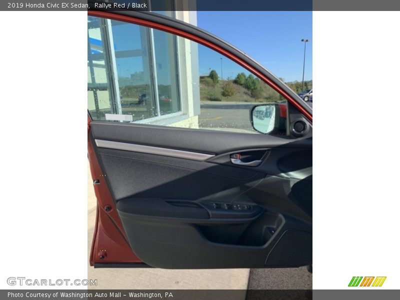 Rallye Red / Black 2019 Honda Civic EX Sedan