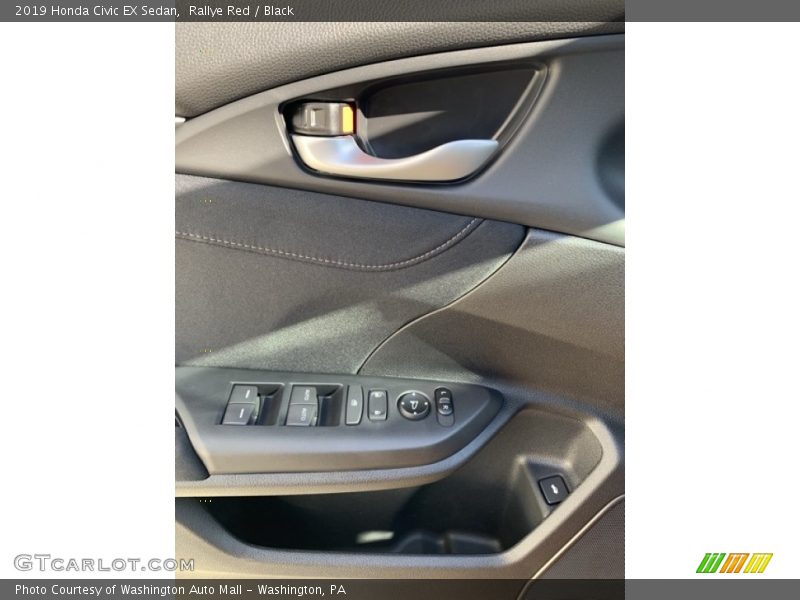Rallye Red / Black 2019 Honda Civic EX Sedan