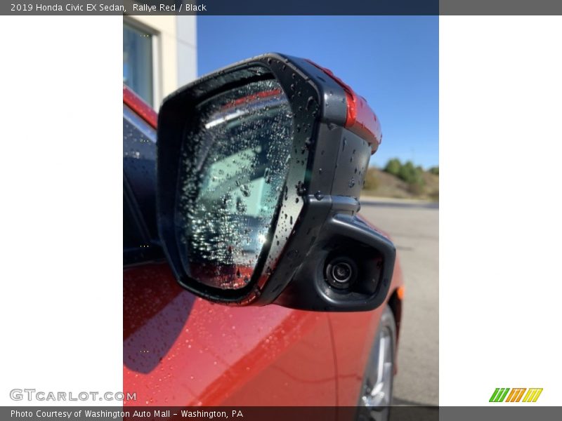 Rallye Red / Black 2019 Honda Civic EX Sedan