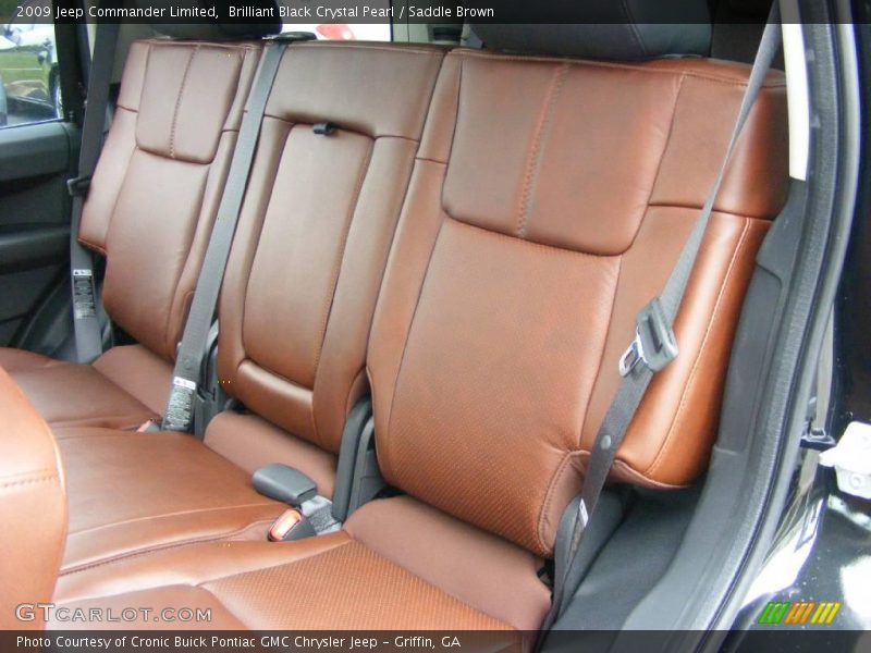 Brilliant Black Crystal Pearl / Saddle Brown 2009 Jeep Commander Limited