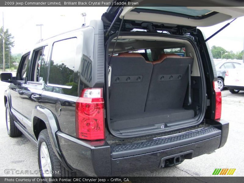 Brilliant Black Crystal Pearl / Saddle Brown 2009 Jeep Commander Limited