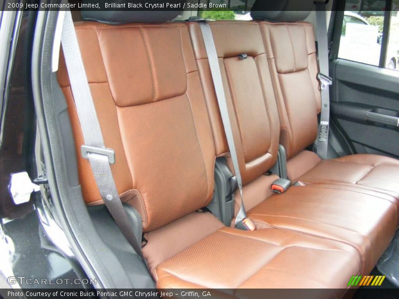 Brilliant Black Crystal Pearl / Saddle Brown 2009 Jeep Commander Limited