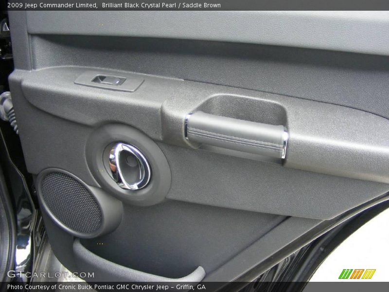 Brilliant Black Crystal Pearl / Saddle Brown 2009 Jeep Commander Limited