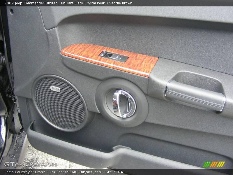 Brilliant Black Crystal Pearl / Saddle Brown 2009 Jeep Commander Limited