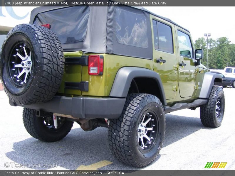Rescue Green Metallic / Dark Slate Gray/Med Slate Gray 2008 Jeep Wrangler Unlimited X 4x4