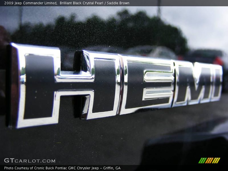 Brilliant Black Crystal Pearl / Saddle Brown 2009 Jeep Commander Limited