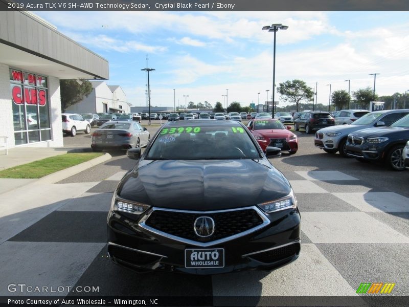 Crystal Black Pearl / Ebony 2019 Acura TLX V6 SH-AWD Technology Sedan