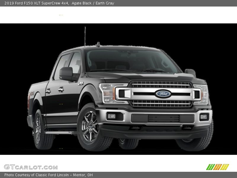 Agate Black / Earth Gray 2019 Ford F150 XLT SuperCrew 4x4