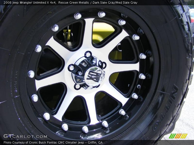 Rescue Green Metallic / Dark Slate Gray/Med Slate Gray 2008 Jeep Wrangler Unlimited X 4x4