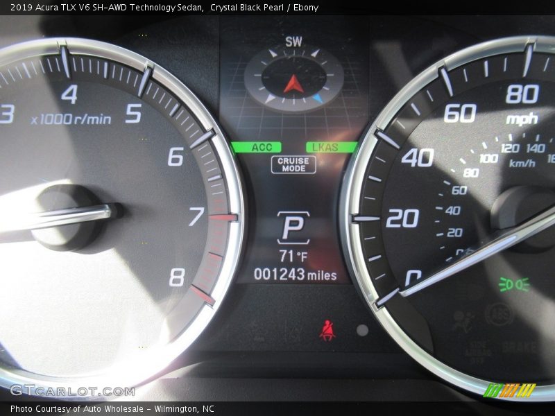 Crystal Black Pearl / Ebony 2019 Acura TLX V6 SH-AWD Technology Sedan