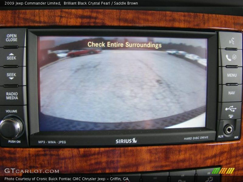 Brilliant Black Crystal Pearl / Saddle Brown 2009 Jeep Commander Limited