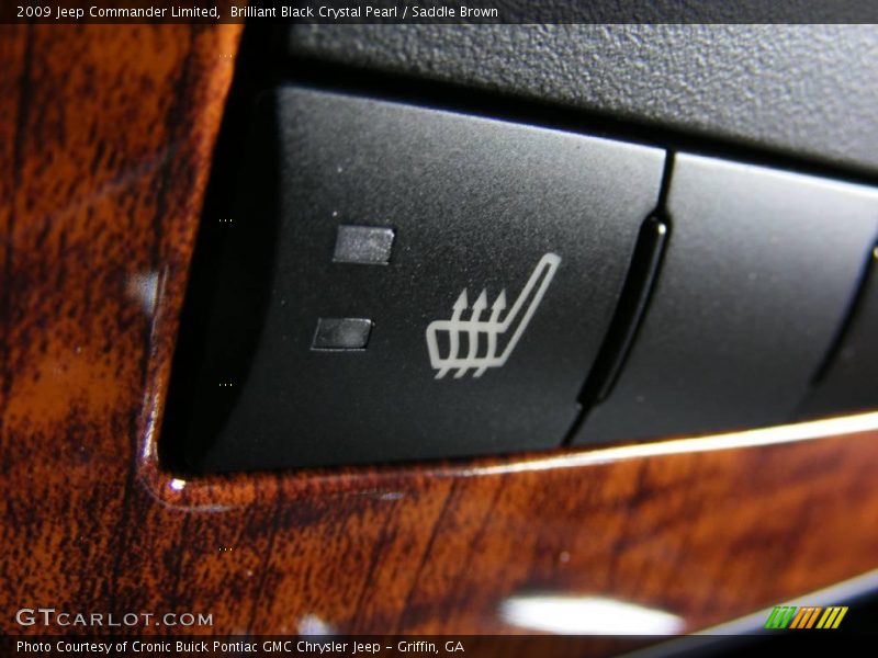 Brilliant Black Crystal Pearl / Saddle Brown 2009 Jeep Commander Limited