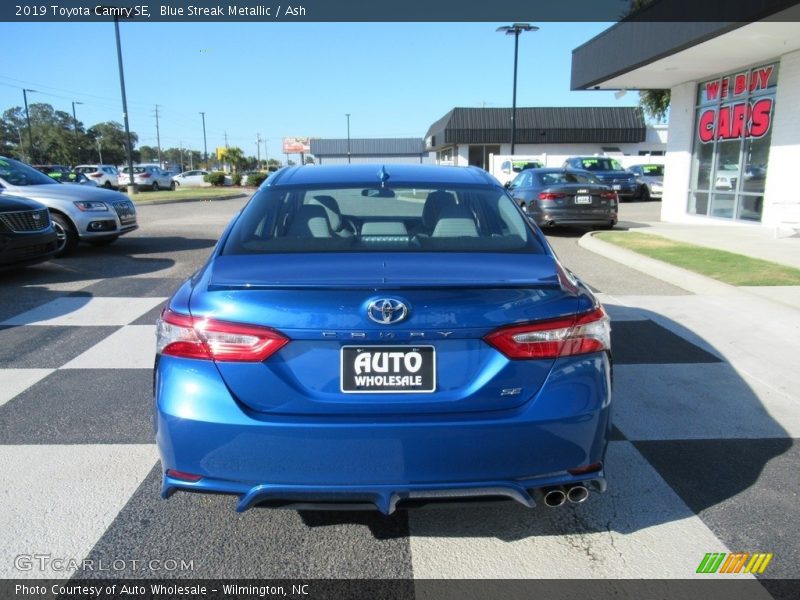 Blue Streak Metallic / Ash 2019 Toyota Camry SE