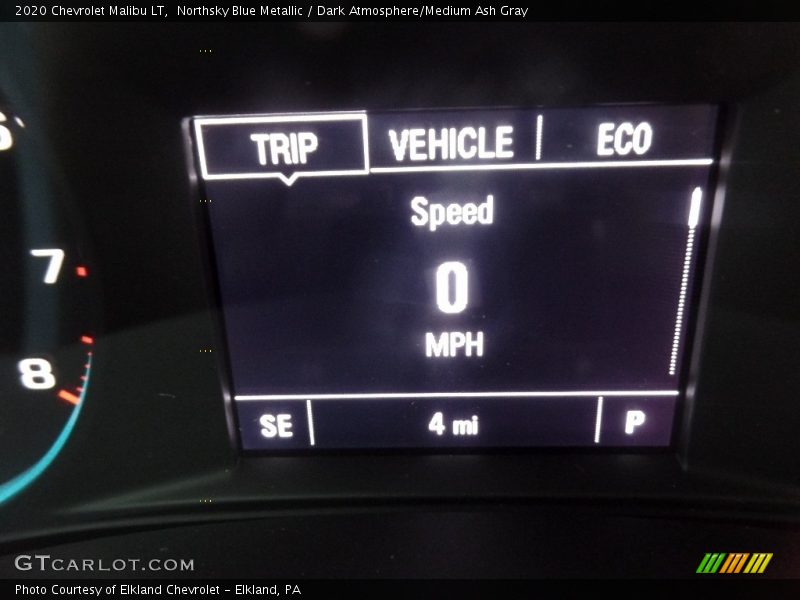 Northsky Blue Metallic / Dark Atmosphere/Medium Ash Gray 2020 Chevrolet Malibu LT