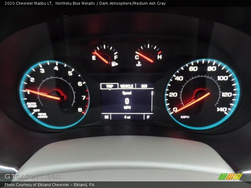Northsky Blue Metallic / Dark Atmosphere/Medium Ash Gray 2020 Chevrolet Malibu LT