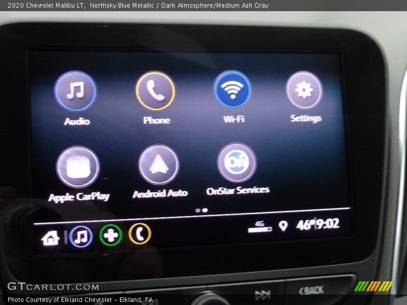Northsky Blue Metallic / Dark Atmosphere/Medium Ash Gray 2020 Chevrolet Malibu LT