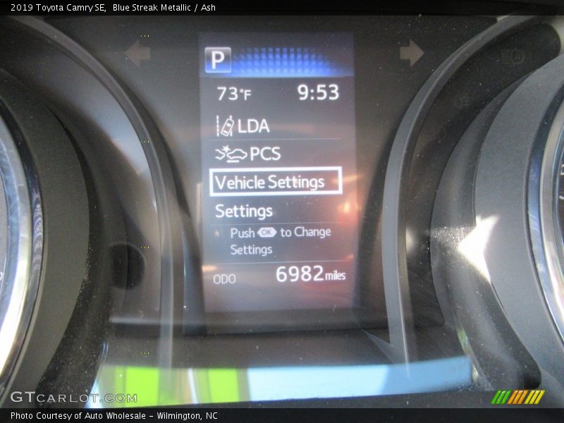 Blue Streak Metallic / Ash 2019 Toyota Camry SE