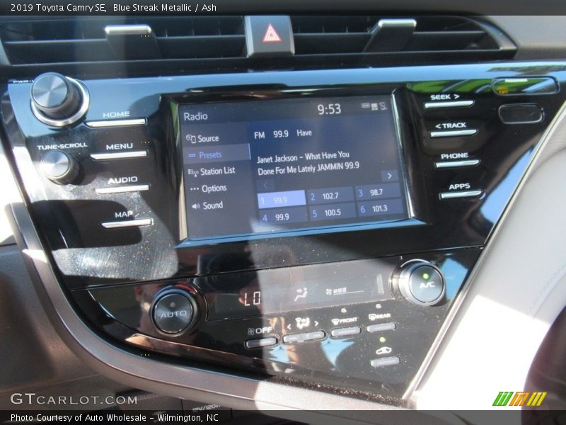 Blue Streak Metallic / Ash 2019 Toyota Camry SE