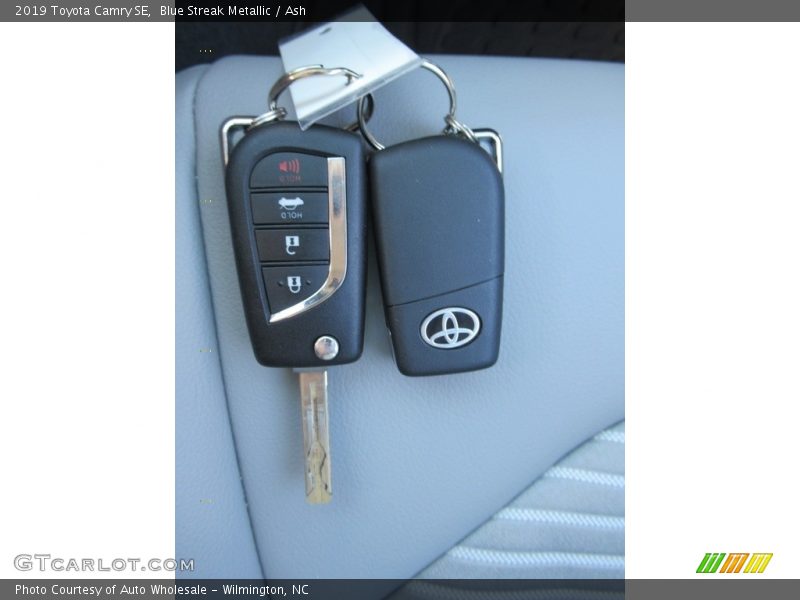 Blue Streak Metallic / Ash 2019 Toyota Camry SE