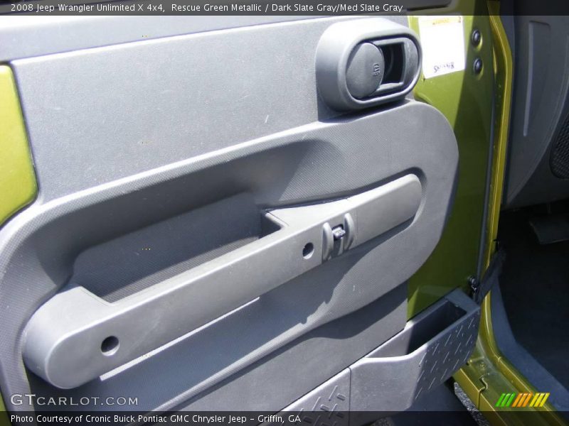 Rescue Green Metallic / Dark Slate Gray/Med Slate Gray 2008 Jeep Wrangler Unlimited X 4x4