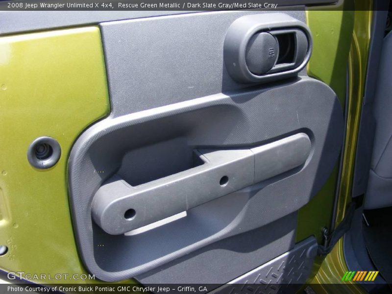 Rescue Green Metallic / Dark Slate Gray/Med Slate Gray 2008 Jeep Wrangler Unlimited X 4x4
