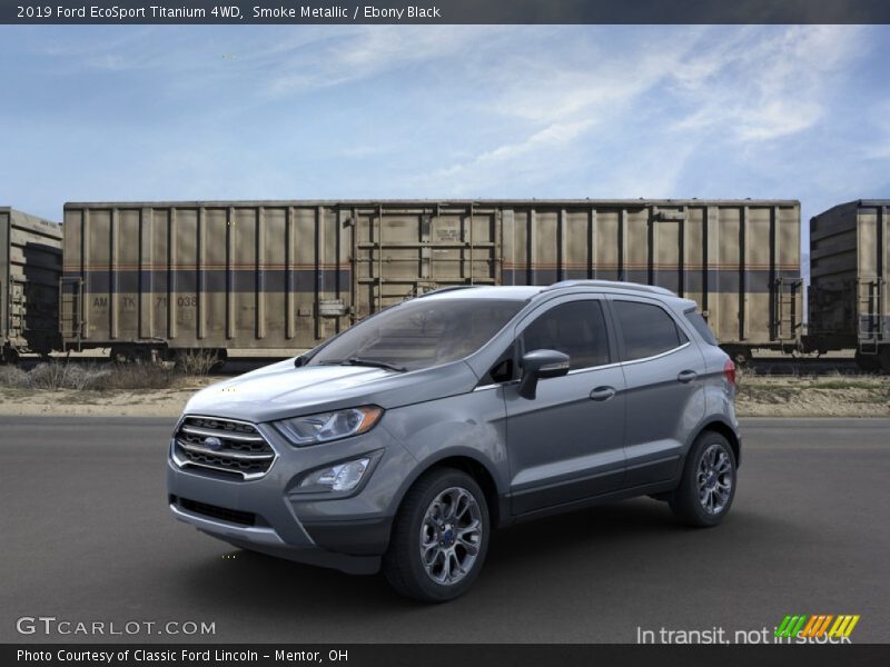 Smoke Metallic / Ebony Black 2019 Ford EcoSport Titanium 4WD