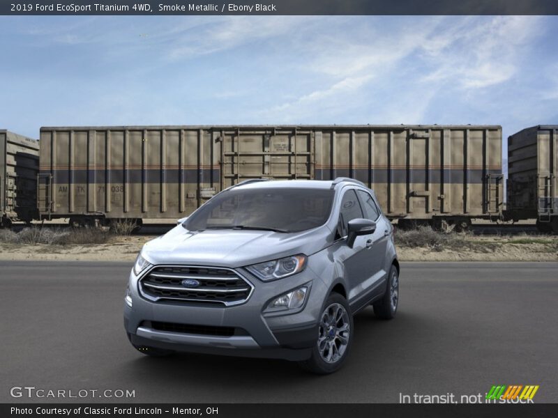 Smoke Metallic / Ebony Black 2019 Ford EcoSport Titanium 4WD