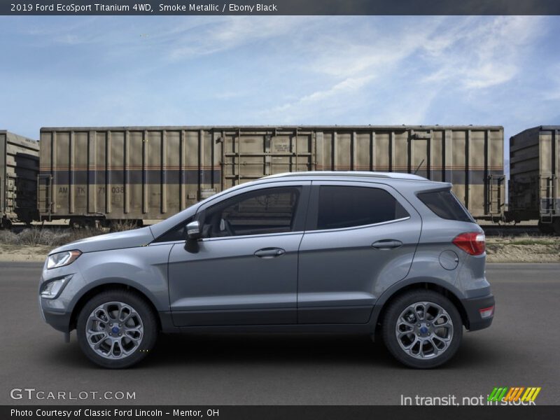 Smoke Metallic / Ebony Black 2019 Ford EcoSport Titanium 4WD
