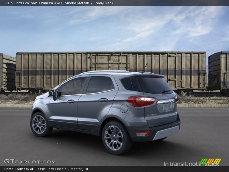 Smoke Metallic / Ebony Black 2019 Ford EcoSport Titanium 4WD
