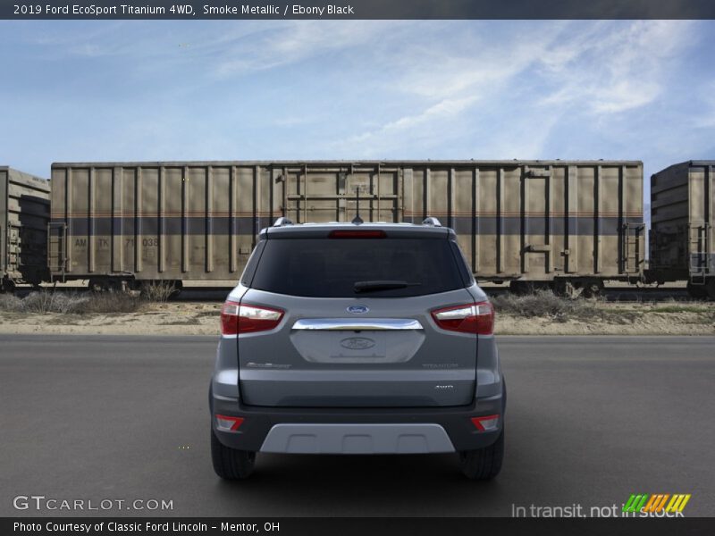 Smoke Metallic / Ebony Black 2019 Ford EcoSport Titanium 4WD