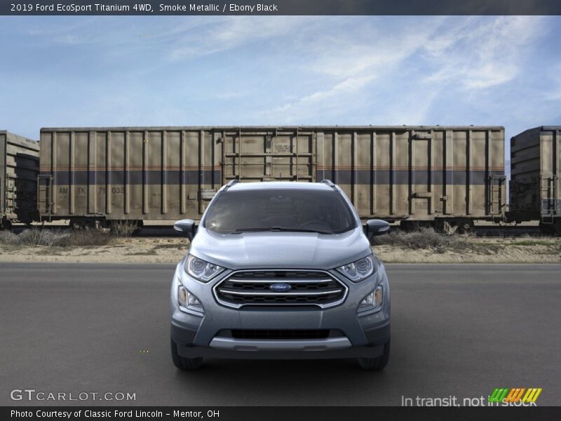 Smoke Metallic / Ebony Black 2019 Ford EcoSport Titanium 4WD