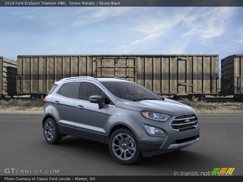 Smoke Metallic / Ebony Black 2019 Ford EcoSport Titanium 4WD