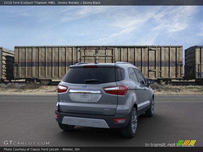 Smoke Metallic / Ebony Black 2019 Ford EcoSport Titanium 4WD