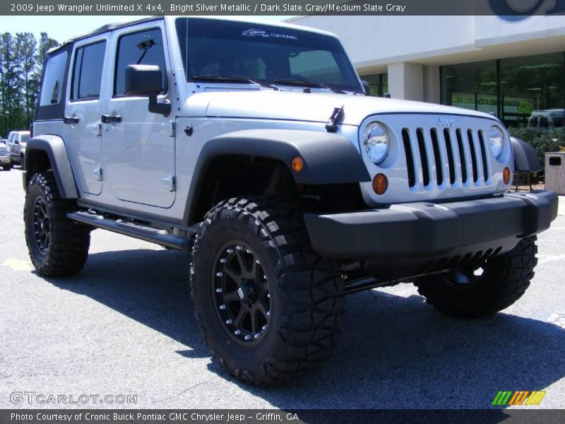 Bright Silver Metallic / Dark Slate Gray/Medium Slate Gray 2009 Jeep Wrangler Unlimited X 4x4