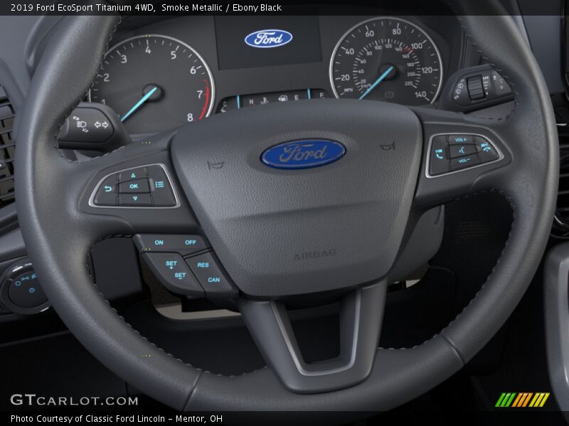 Smoke Metallic / Ebony Black 2019 Ford EcoSport Titanium 4WD