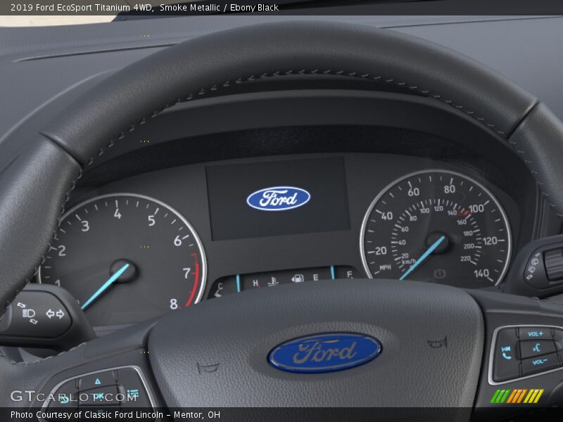 Smoke Metallic / Ebony Black 2019 Ford EcoSport Titanium 4WD