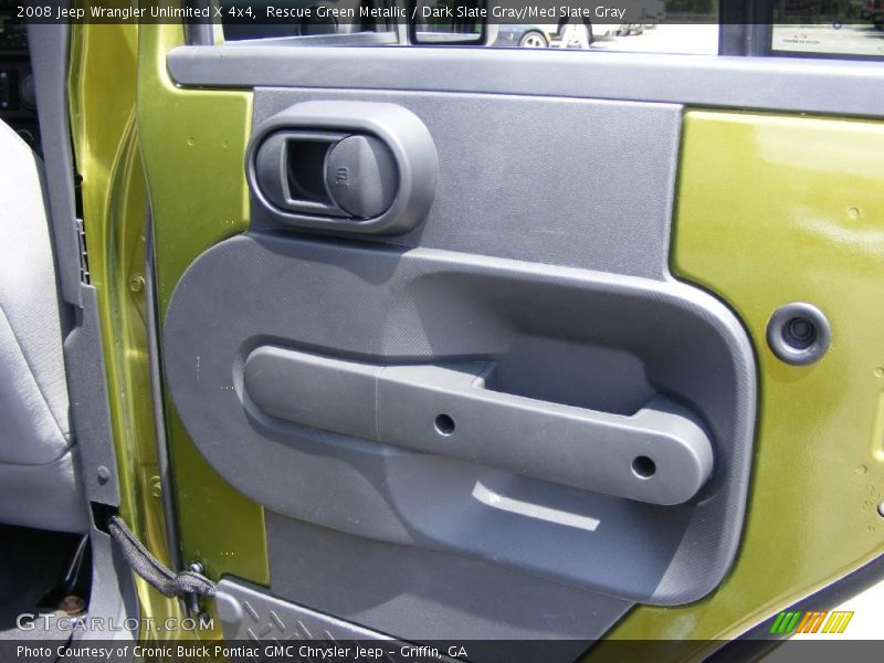 Rescue Green Metallic / Dark Slate Gray/Med Slate Gray 2008 Jeep Wrangler Unlimited X 4x4