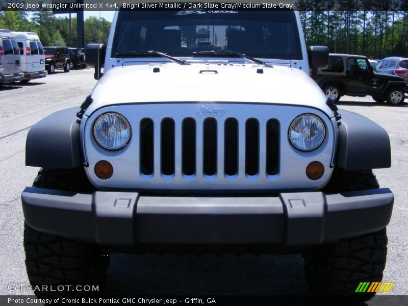 Bright Silver Metallic / Dark Slate Gray/Medium Slate Gray 2009 Jeep Wrangler Unlimited X 4x4