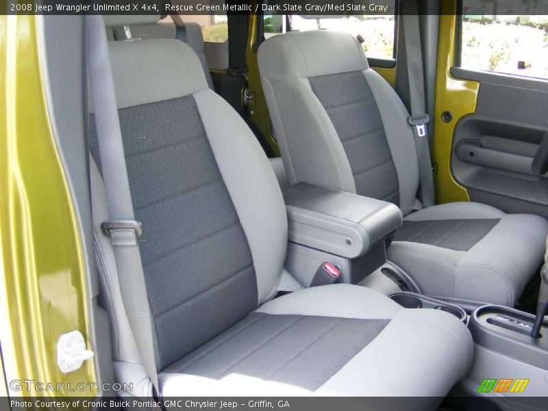 Rescue Green Metallic / Dark Slate Gray/Med Slate Gray 2008 Jeep Wrangler Unlimited X 4x4